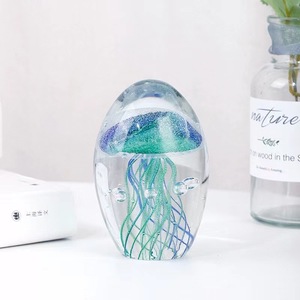 Venta caliente medusas de vidrio hechas a mano para bola adorno luminoso de ola oceánica artesanía de animales marinos - Product Image 2