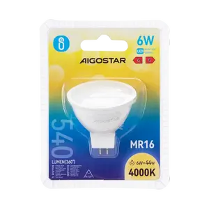 Lampada LED MR16 6W 4000K, ad alta efficienza energetica, luce bianca neutra, ideale per illuminazione generale e accentuata in ambienti - Product Image 3