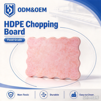 Planche à découper en HDPE de qualité alimentaire, légère, facile à nettoyer, pour la préparation de salades, planche à découper non poreuse