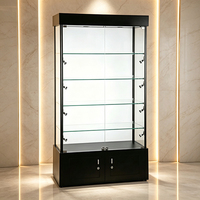Les magasins de détail utilisent des comptoirs de présentation. Vitrines en verre sur mesure en gros. Étagères d'exposition lumineuses à LED verrouillables.