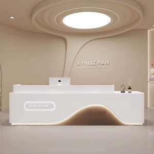 <span class=keywords><strong>Venta</strong></span> Directa de Fábrica, Mostrador de Recepción Moderno y Minimalista con Caja Registradora, Logotipo Personalizado, Mostrador para Banco, Hospital u Oficina - Product Image 3