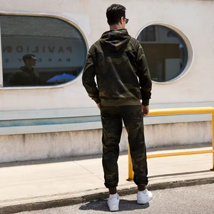 Ropa Deportiva Personalizada con Logotipo para Hombre, Conjunto Deportivo de Camuflaje <span class=keywords><strong>a</strong></span> Prueba de Viento para Otoño e Invierno - Product Image 4