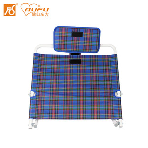 AUFU Foldable Backrest <b>Chair</b> With Headrest Blue Plaid Design Portable Adjustable For Elderly And Pregnant Women <b>Support</b> - Product Image 2