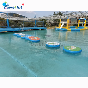 Parque de agua flotante inflable de aire muelle plataforma mover puente - Product Image 4