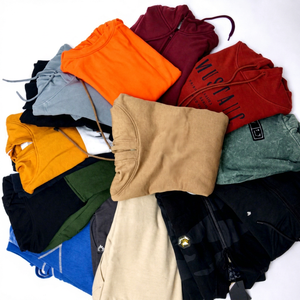เสื้อฮู้ดดี้แบบ unisex สำหรับขายส่งจำนวนมาก พิมพ์ลายตามสั่ง ผ้าฟลีซ มีฮู้ด ขายส่งจากโรงงาน เสื้อผ้าส่วนเกิน - Product Image 1