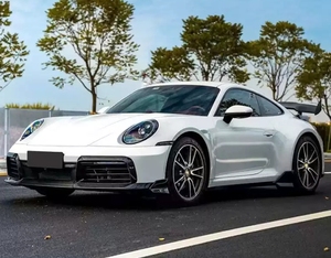 Runde Phụ Kiện Bên Ngoài Cho 2019-2023 Porsche 911 992 Sửa Đổi Bar-Bus Bộ Dụng Cụ Khô <span class=keywords><strong>Carbon</strong></span> Sợi Phía Trước Lip Spoiler Sương Mù Ánh Sáng Khung - Product Image 4