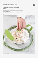Couverture de micro-ondes de résistance aux hautes températures pour la nourriture en plastique alimentaire couvre la couverture de nourriture de plaque