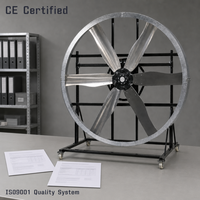 Ventilateur de panneau certifié CE à haut débit d'air avec moteur BLDC à entraînement direct pour projets d'exportation