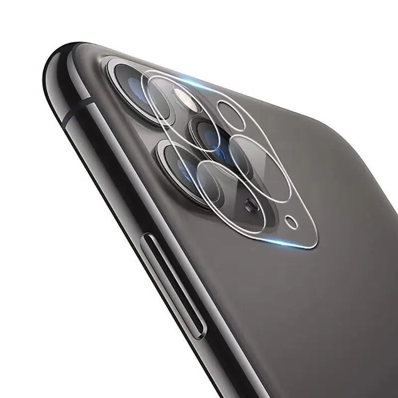 Película protetora para câmera de celular, filme de vidro temperado com cobertura completa, para iphone x, xr, xs, 11, 12 pro, max