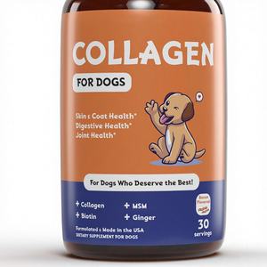 OEM/ODM Voedingssupplementen voor huisdieren: Rundcollageen + Biotine + Gember ter ondersteuning van huid & vacht, spijsvertering en gewrichten. Druppels voor honden & katten. - Product Image 5