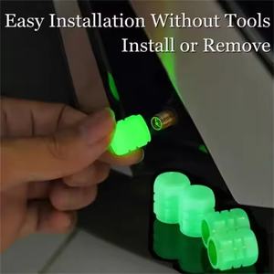 Cubiertas de Válvulas para Autos, Bicicletas y Motocicletas, Neumáticos ABS, Cubiertas de Polvo, Neumáticos Brillantes en la Oscuridad - Product Image 2