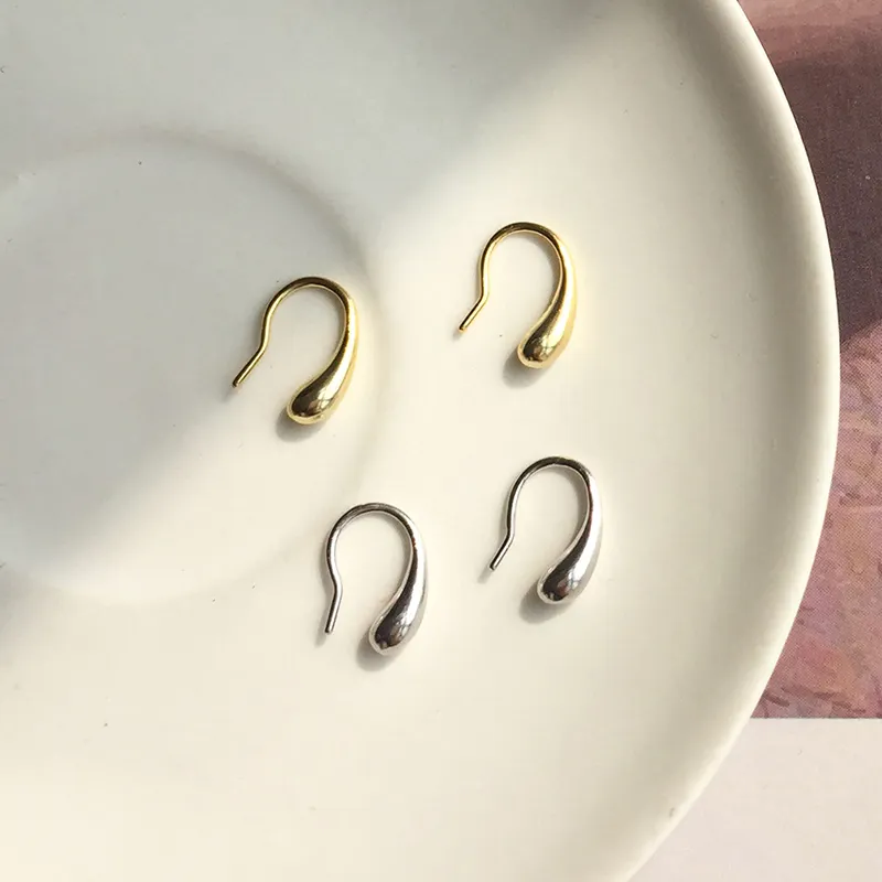 Waterdrop Mini Gold Stud Earrings for Women 925 Sterling Silver Hook Geometric Earrings Korean Earrings Minimalist Jewelry 2019
