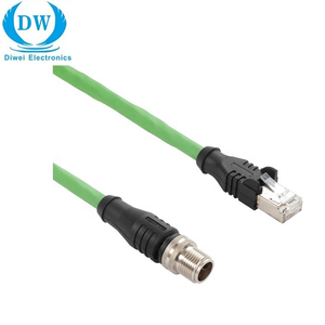 Câble vert étanche CAT5E M12 Dcode vers RJ45 Catégorie de produit Connecteurs - Product Image 5