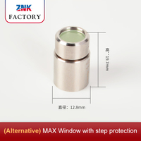 MAX Original D12.9-H18. Fenêtre de protection laser à fibre Golden Focus de 5mm Nouveau D12.8 H19.7mm Steps Lentille de machine de découpe laser Co2