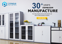 Armoire de bureau en acier gris verrouillable pour documents et dossiers