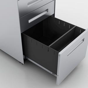 Archivador Móvil Moderno de Hierro con 3 Cajones, Extraíble, con Ruedas para Uso en Almacén, Escuela o <span class=keywords><strong>Supermercado</strong></span>, Garantía de 5 Años - Product Image 3