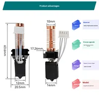 Flashforge AD5M/PRO Upgraded keramik Hotend terintegrasi Quick Release mulut pipa baja keras Kit cetak kecepatan tinggi