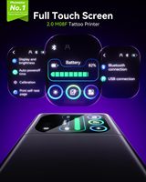 Imprimante à tatouages Phomemo M08F Plus, imprimante thermique, imprimante portable pour pochoirs de tatouages pour iOS et Android