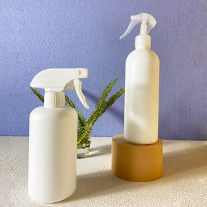 Botella vacía de HDPE de 16 oz (500 ml) para limpiador químico con pulverizador de gatillo, serigrafía y bomba pulverizadora - Product Image 4