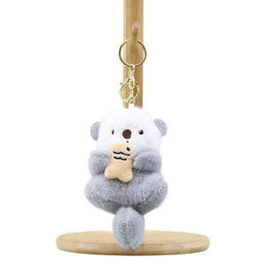Vente en gros de pendentif loutre mignon porte-clés en peluche poupée castor adorable animal en peluche personnalisé pour cadeau promotionnel - Product Image 6
