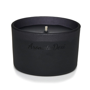 Sang Trọng Nến Thơm Biểu Tượng Tùy Chỉnh Nến Thơm Lớn Sáp Đậu Nành Màu Đen Mờ Jar Nến Thơm - Product Image 3