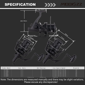 B2 moulinet de pêche léger 12000 16000 7 + 1 BB 15kg glisser bobine en aluminium moulinet de <span class=keywords><strong>surfcasting</strong></span> en eau salée pour la pêche à la plage - Product Image 5