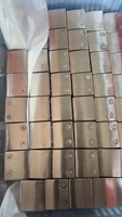 Poteau de rampe d'escalier en acier inoxydable 304 épaissi, type échelle, à fixation DIY sans clip, ouverture facile, fixation à bouche de poisson