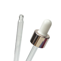 Ventes chaudes, bouchon compte-gouttes en aluminium argenté 18/410, bouchon de flacon, pipette