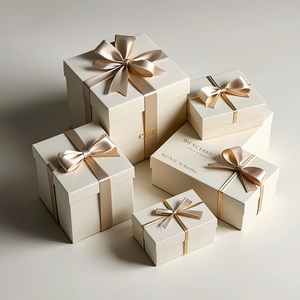 Caja de Regalo de Cumpleaños Personalizable Grande y Elegante <span class=keywords><strong>CRD</strong></span>, Empaque de Papel Creativo para Caja Vacía, Ceremonia de Lujo - Product Image 2