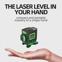 Niveau Lazer 12 lignes faisceau vert Laser croix auto-nivelant outil de Construction rotatif 3D niveau Laser industriel 360 degrés Nivel