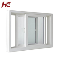 Ventanas Corredizas de PVC de Doble Acristalamiento Resistentes a Huracanes, Diseño Estadounidense, Muy Populares