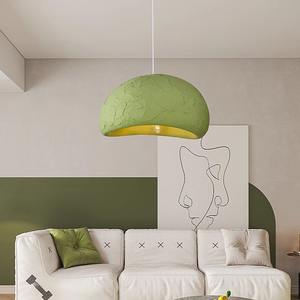 Lámpara de Techo Estilo Japonés Wabi-Sabi Color Crema, Lámpara de Barra Minimalista Nórdica, Lámpara de Diseño Original para Sala de Estar - Product Image 1