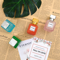 Fabricant direct Bouteilles de parfum carrées vides en verre de luxe 30ml 50ml 100ml Bouteille de parfum avec boîte