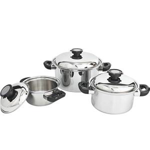 9 ชิ้น 3 ชั้น 304 น้ํามันหล่อลื่นสแตนเลสชุดเครื่องครัวหม้อเหนี่ยวนําและกระทะสําหรับบ้านครัวทําอาหาร - Product Image 2