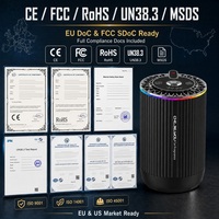 Diffuseur d'air électrique portable de luxe en gros, 50 ml, en alliage d'aluminium, haute qualité, sans eau, ultrasonique, pour la maison