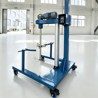 Moteur pneumatique antidéflagrant, mélangeur à double axe concentrique pour un levage et un mélange pratiques des revêtements