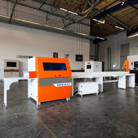 Scie à onglets rotative CNC HCS-A12 pour la découpe d'angle de bois, 380V 50Hz Triphasé 7.5kW, Garantie 1 an, Certifié CE ISO