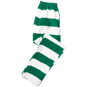 Halloween Gefängnis Kostüm Kostüm schwarz und weiß gestreiften Druck Gefängnis Insasse Hosen - Product Image 3