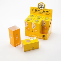 Vente en gros de petites boîtes en carton pothook personnalisées Boîte d'emballage en papier kraft avec fenêtre transparente
