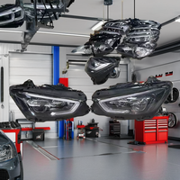 Lentille de phare Mercedes-Benz AMG GT 2020-2023, phare d'origine 6000K, lumière LED géométrique remanufacturée