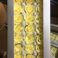 2-3cm Haute Qualité Yunnan Naturel Pour Toujours Éternel Immortel Fleur Tête Préservée Rose en Vente