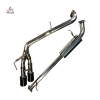 Système d'échappement Catback haute performance avec embouts en carbone double pour Fortuner, Hilux Vigo, Revo, Navara et Ranger T7