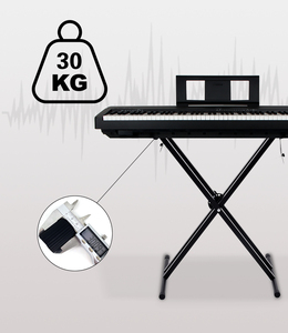 Support <span class=keywords><strong>de</strong></span> clavier double X réglable Q-2X OEM pour clavier 54/61 touches, cadre en fer pliable, charge 25 kg, <span class=keywords><strong>instrument</strong></span> <span class=keywords><strong>de</strong></span> clavier - Product Image 6