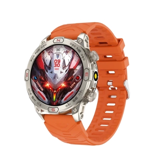 Smart Watch KC86 Men 1.43inch Amoled Large Screen BT Call Flashlight Compass 450mAh Outdoor Sport Fitness Tracker Smartwatch