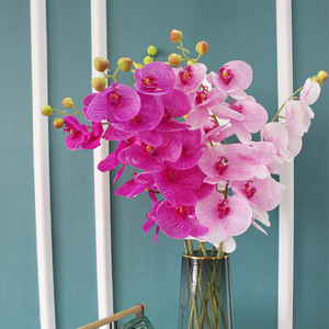 GM <strong>Artificial</strong> <strong>Orchid</strong> Stems Real Touch <strong>Orchid</strong> 37 Inch Tall 7 <strong>Large</strong> Blooms Fake Phalaenopsis Flower Home Wedding Decoration - Product Image 5