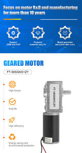 DC 12V24V 100Kg מומנט גבוה מפחית תולעת גיר מנוע - Product Image 4