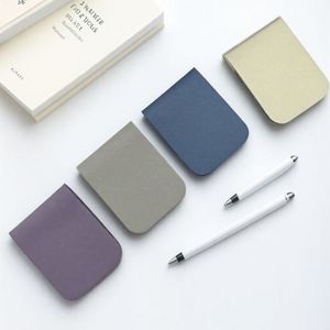 批发可爱彩色方形书签笔筒定制LOGO皮革夹书签书纸促销商务礼品 - Product Image 4