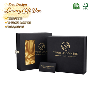 Caja de Empaque para Pelucas de Lujo, Biodegradable e Impermeable, con Forro de Esponja, Cajas Personalizadas para Marcas de Pelucas y Negocios de Peluquería - Product Image 1