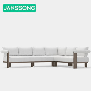 أريكة معدنية حديثة فاخرة للحديقة في الهواء الطلق مجموعة حديقة للفندق فيلا حديقة ، أريكة خارجية للفناء والمنتجع - Product Image 4