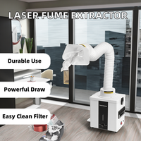 Nouvel extracteur de fumée de soudure DC 12V, forte aspiration, filtre lavable à 3 étages, longue durée de vie, pour graveur laser et soudure